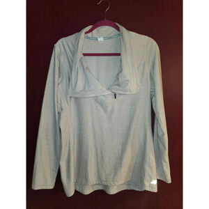 Women's New Balance Long Sleeve Tee L Light Gray